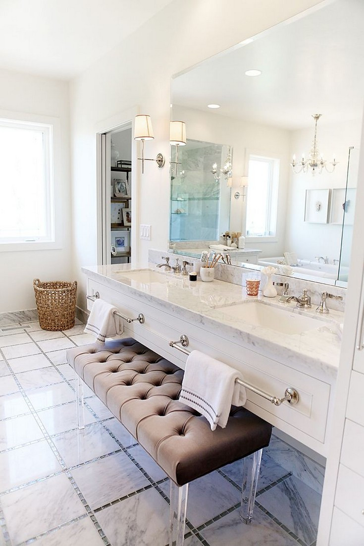 Small Bathroom Stool
 Add Chairs and Stools to Your Bathroom Design
