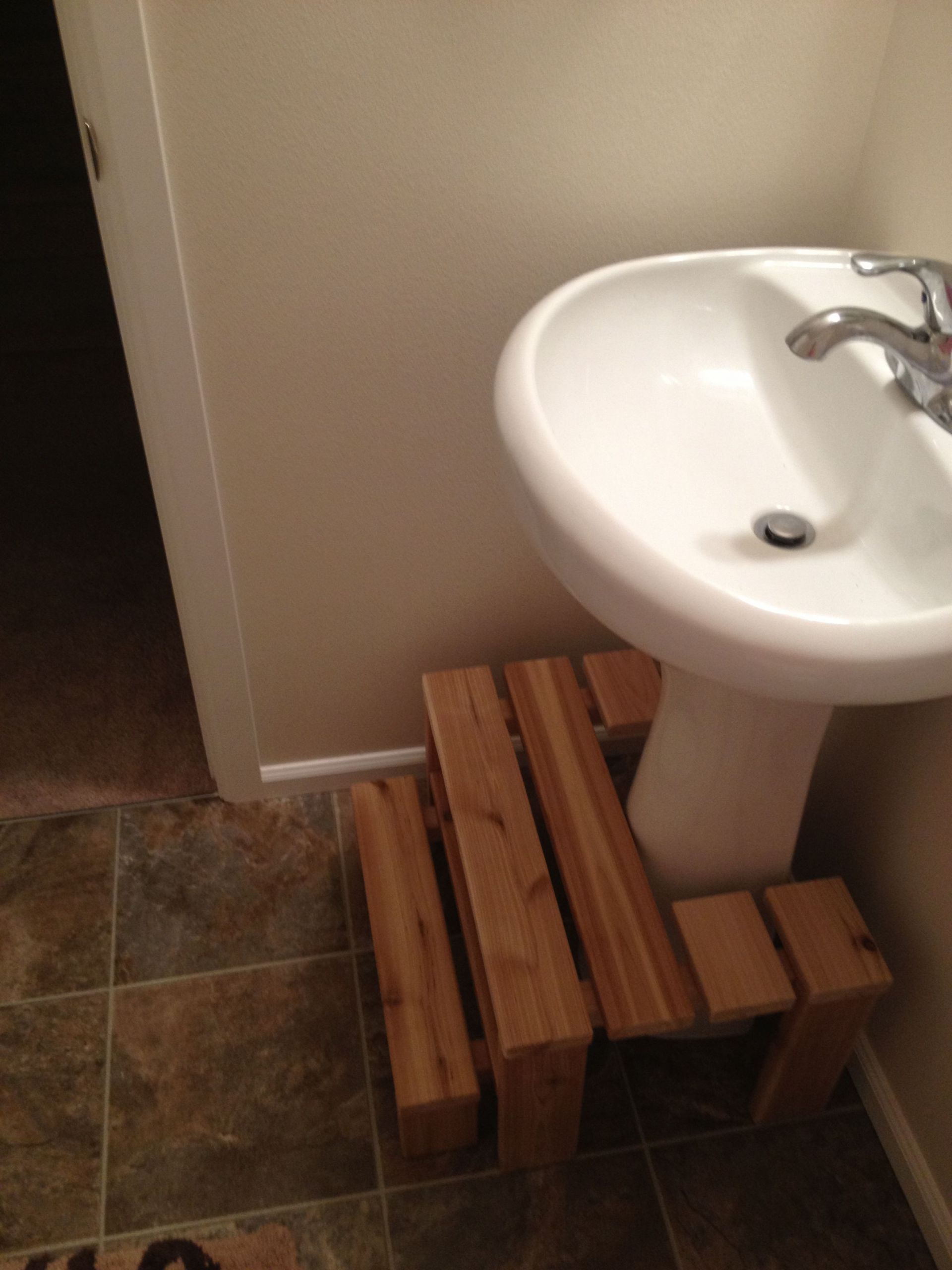 Small Bathroom Stool
 Small bathroom step stool