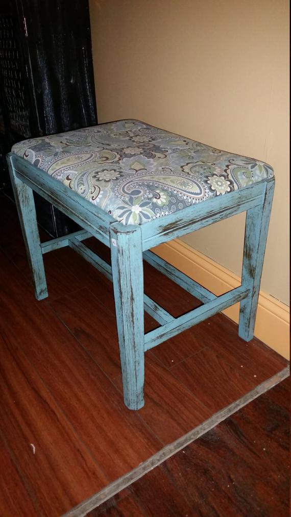 Small Bathroom Stool
 small bench vanity stool by PrimitiveSweets on Etsy