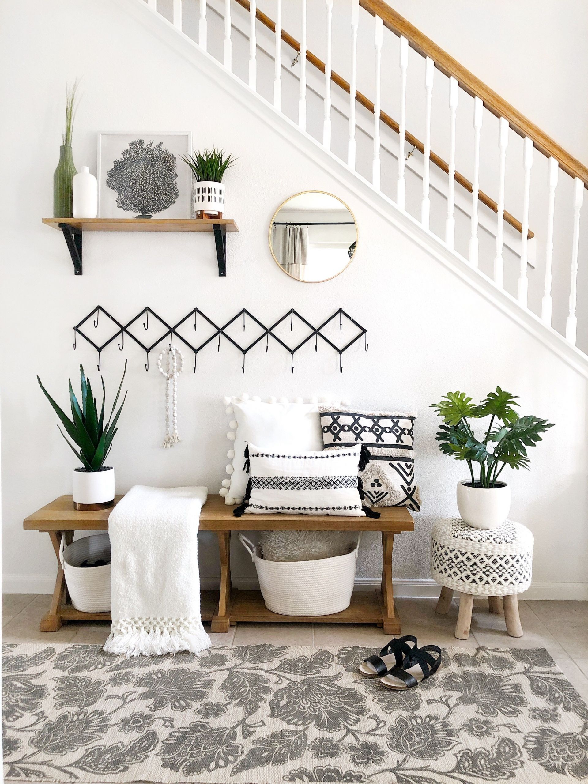 Small Benches For Living Room
 Entryway Goals My Houston House styled her entryway with