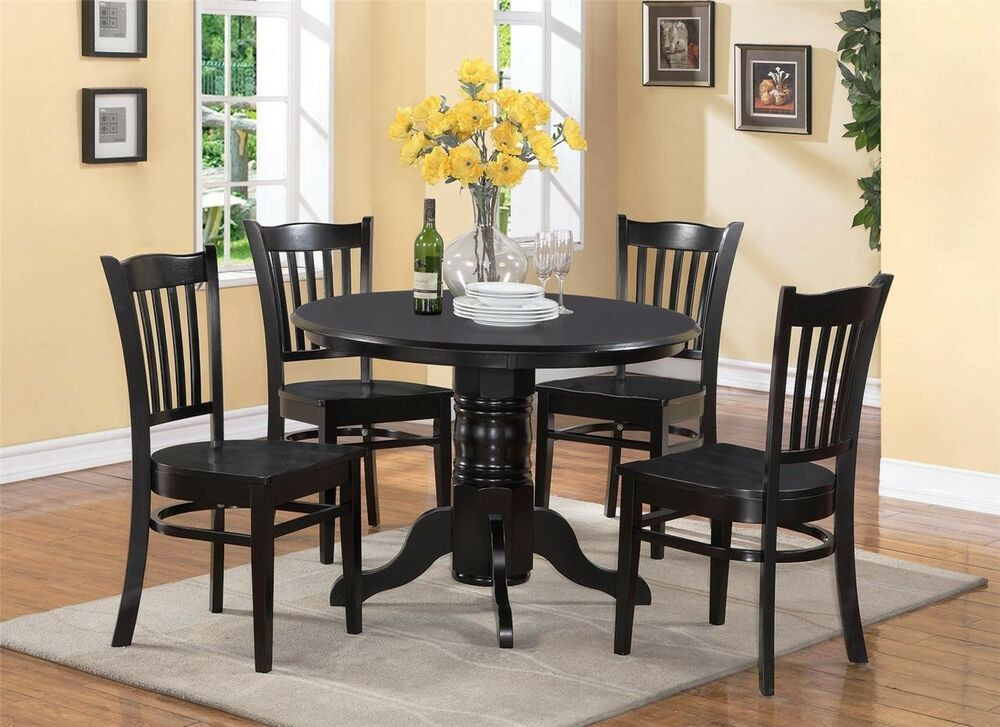 small black kitchen table with 2 chair