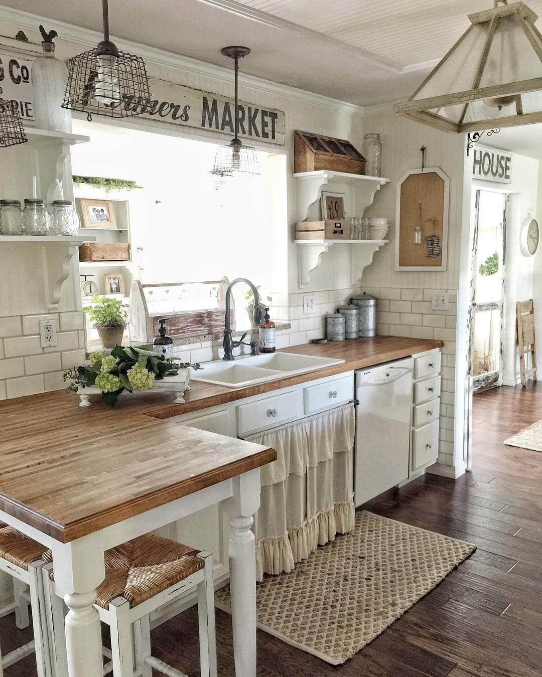 Small Farmhouse Kitchen Ideas
 35 Best Farmhouse Kitchen Cabinet Ideas and Designs for 2020