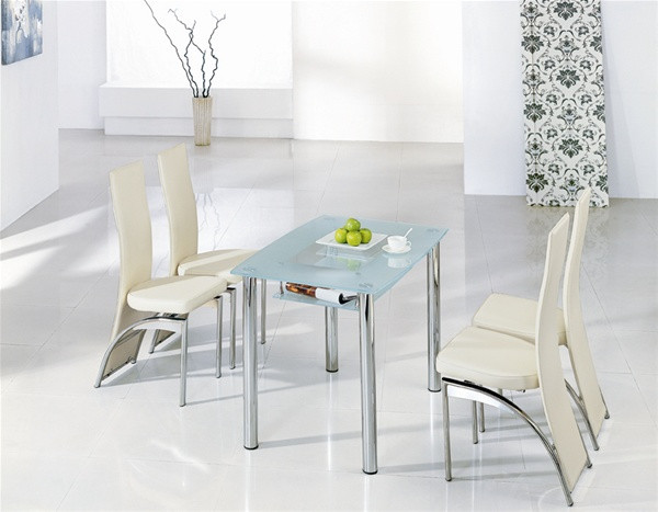Small Glass Kitchen Table
 PACT SMALL GLASS DINING TABLE Dining Table and Chairs
