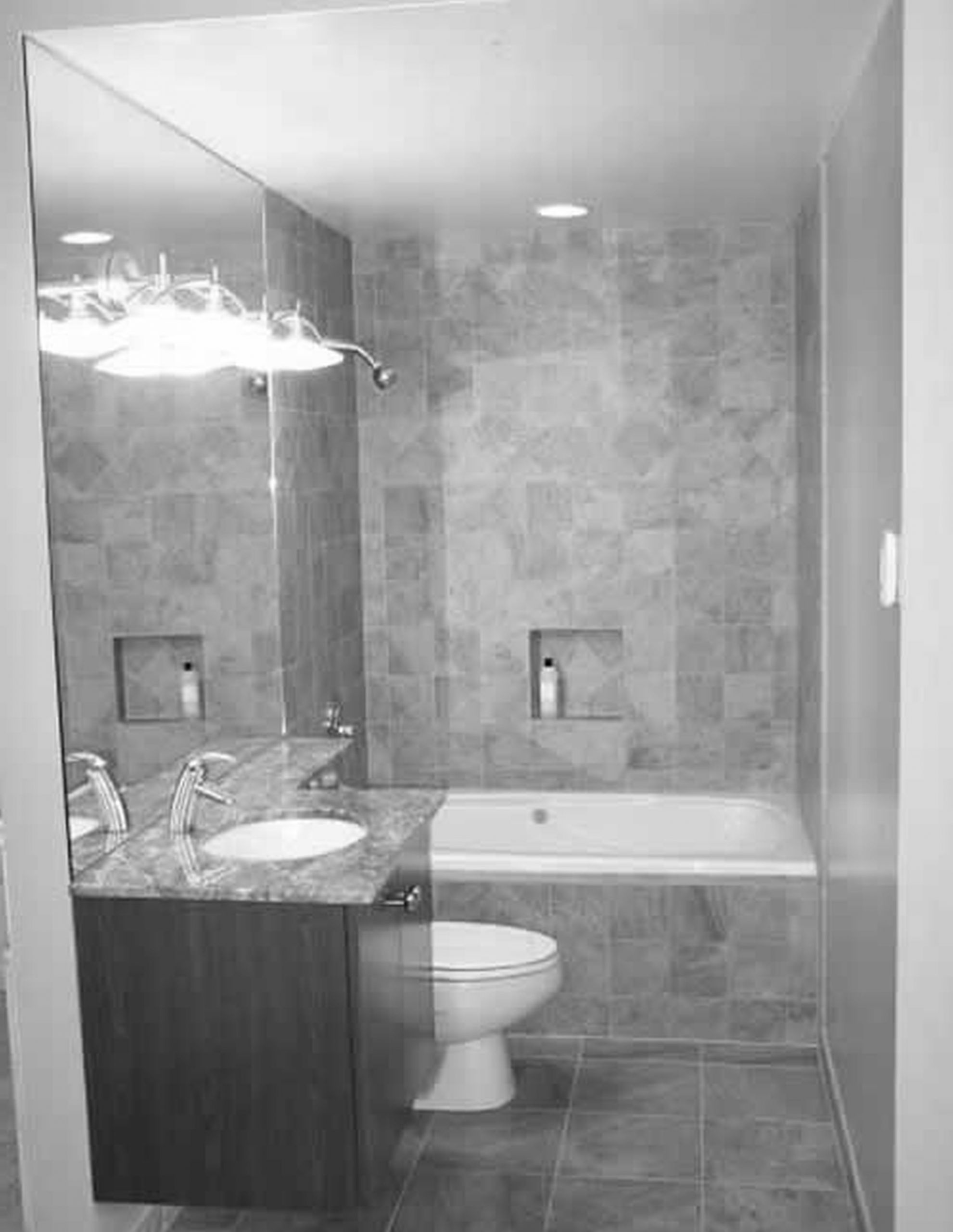 Small Gray Bathroom
 7 Small Bathroom Design Tips to Make It Feels Better