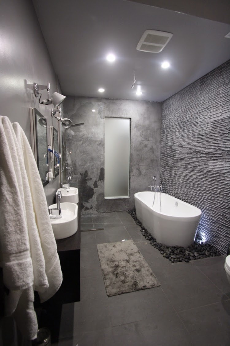 Small Gray Bathroom
 Cool And Sophisticated Designs For Gray Bathrooms