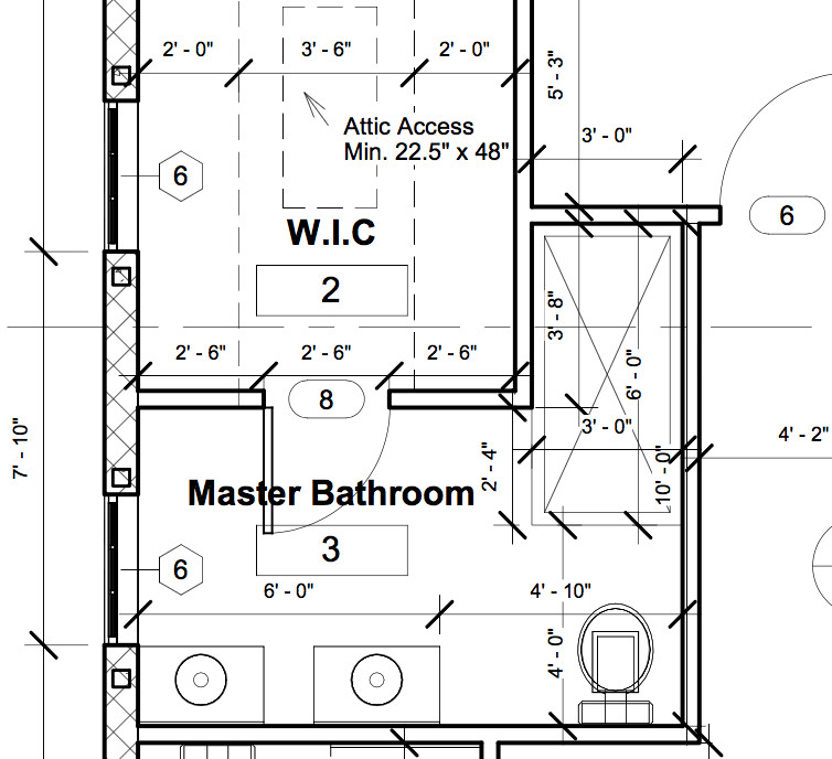 Small Master Bathroom Floor Plans
 Heights House Master Bathroom Plan
