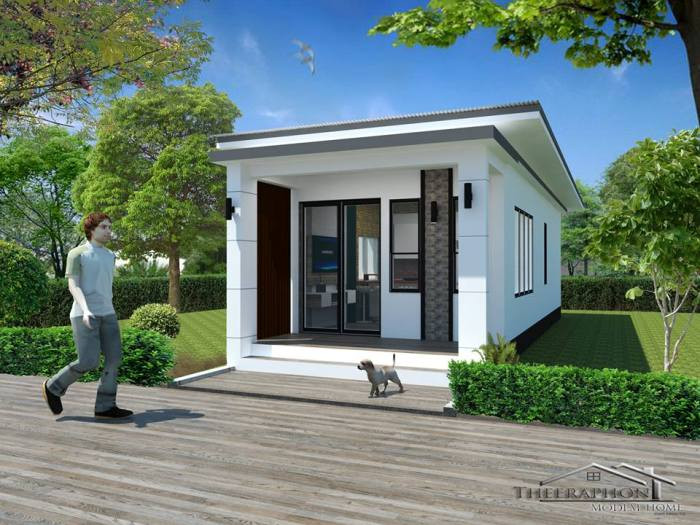 Small One Bedroom House
 Cottage like one bedroom house Pinoy House Plans