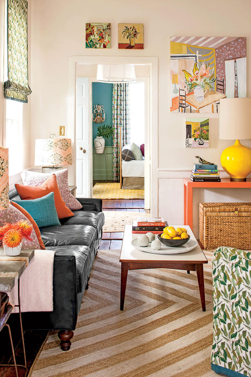 Small Space Living Room
 10 Colorful Ideas for Small House Design Southern Living