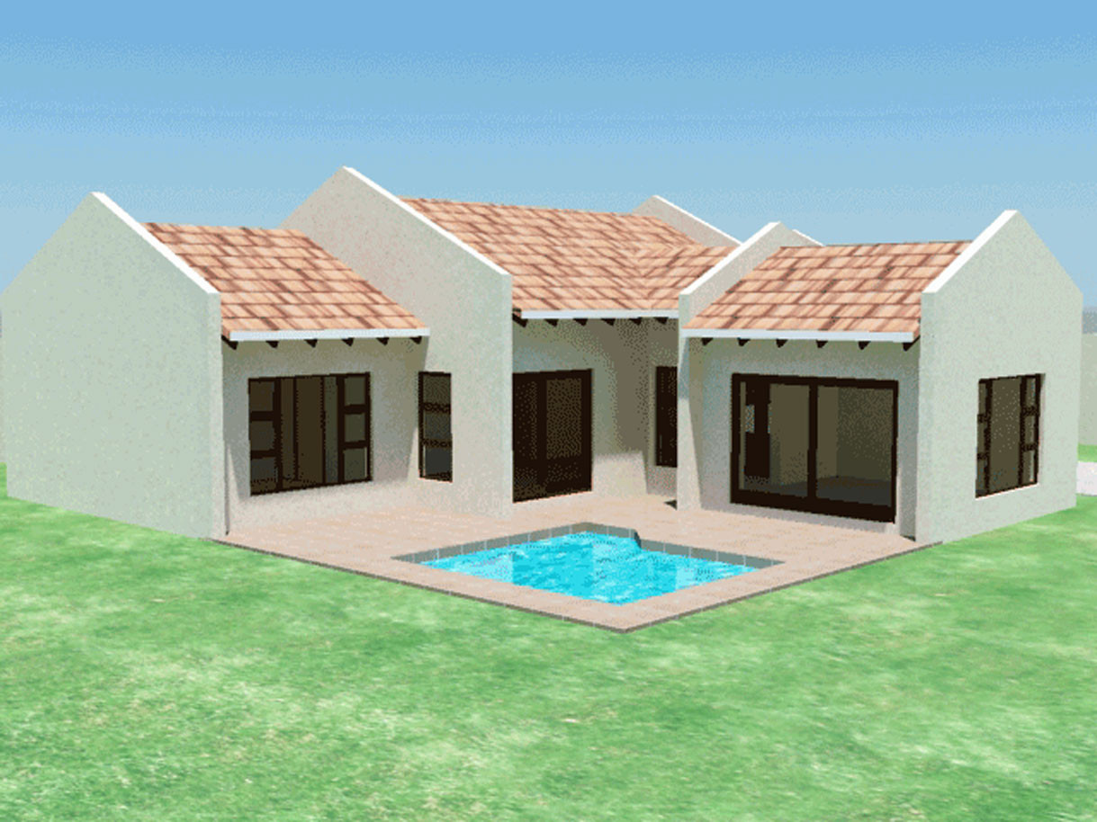 Small Three Bedroom House Plan
 Small House Plan