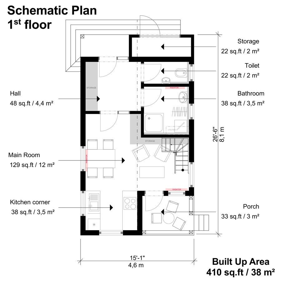 Small Three Bedroom House Plan
 Small 3 Bedroom House Plans Pin Up Houses