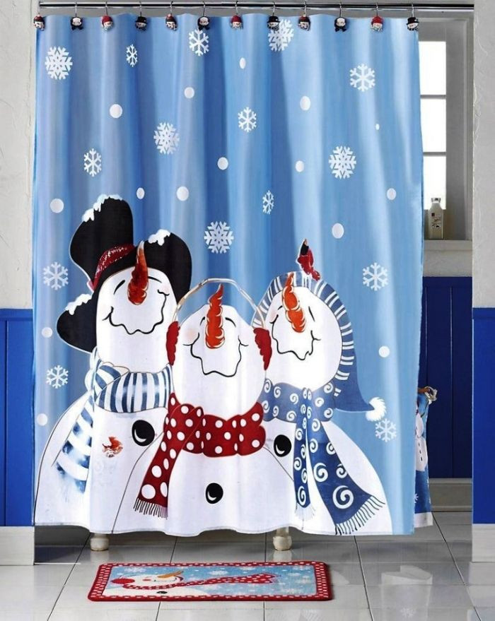 Snowman Bathroom Decor
 Kids shower curtain ideas Cool Bathrooms