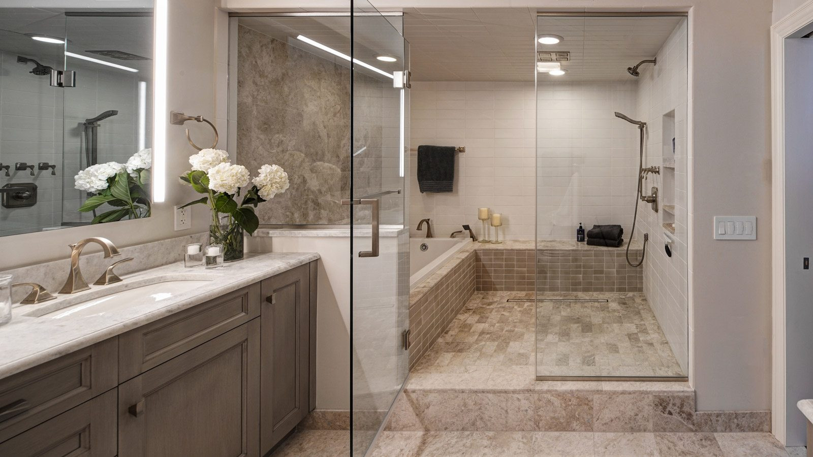 Spa Master Bathroom
 Chicago Condo Master Bath Renovation Drury Design