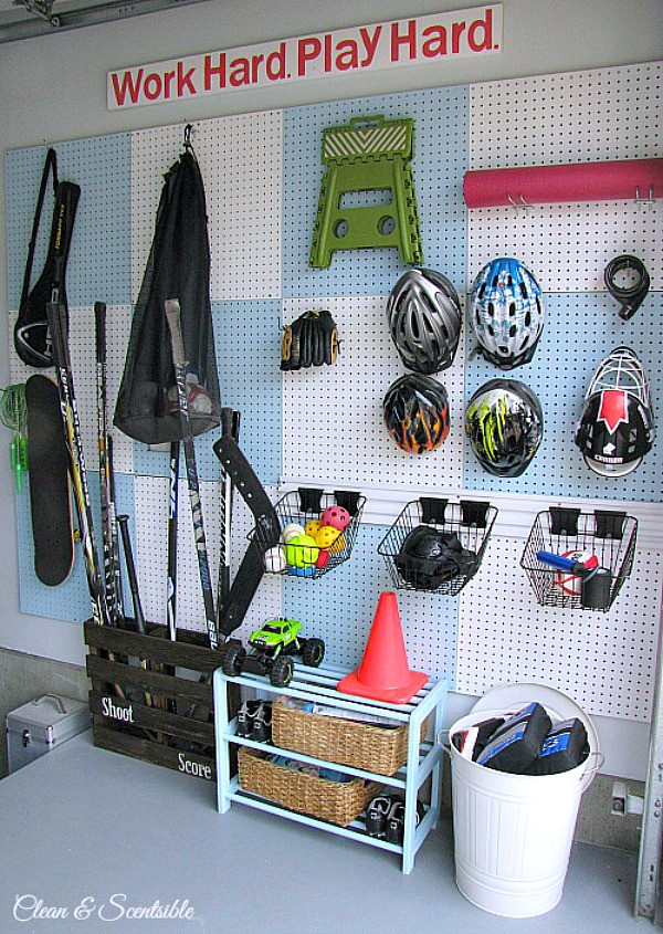 Sports Equipment Organizer For Garage
 How to Organize the Garage Clean and Scentsible