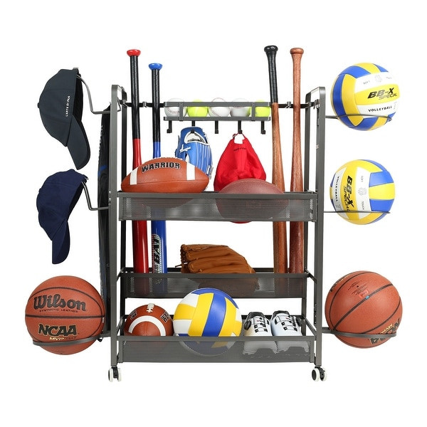 Sports Equipment Organizer For Garage
 Shop JUBAO Sports Equipment Garage Organizer Sport Balls
