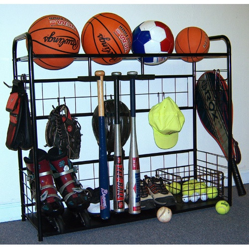 Sports Equipment Organizer For Garage
 JJ International Sports Organizer Storage Rack at Hayneedle