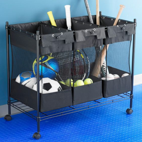 Sports Equipment Organizer For Garage
 Storage bins Sports equipment and The container on Pinterest