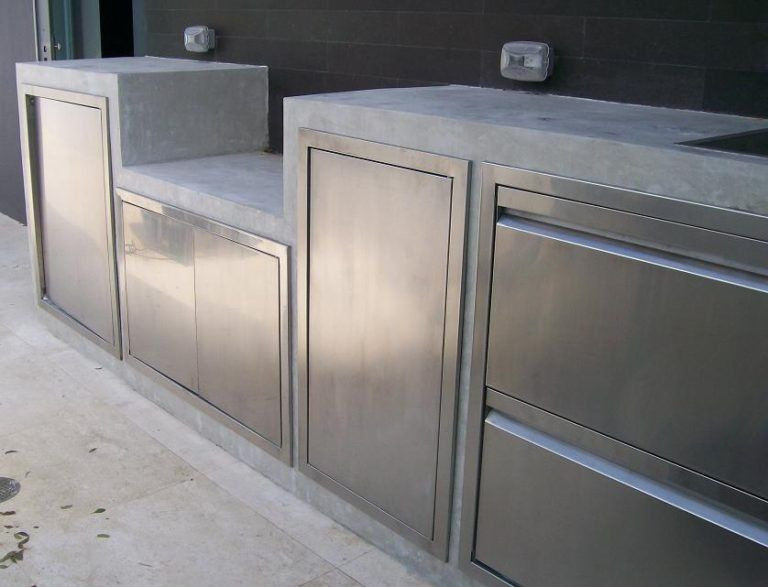 Stainless Steel Outdoor Kitchen Doors
 Metal Outdoor Kitchen Cabinets