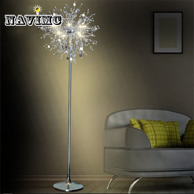 Stand Lamps For Living Room
 Crystal Living Room Stand Floor Lamp Modern Flower Floor