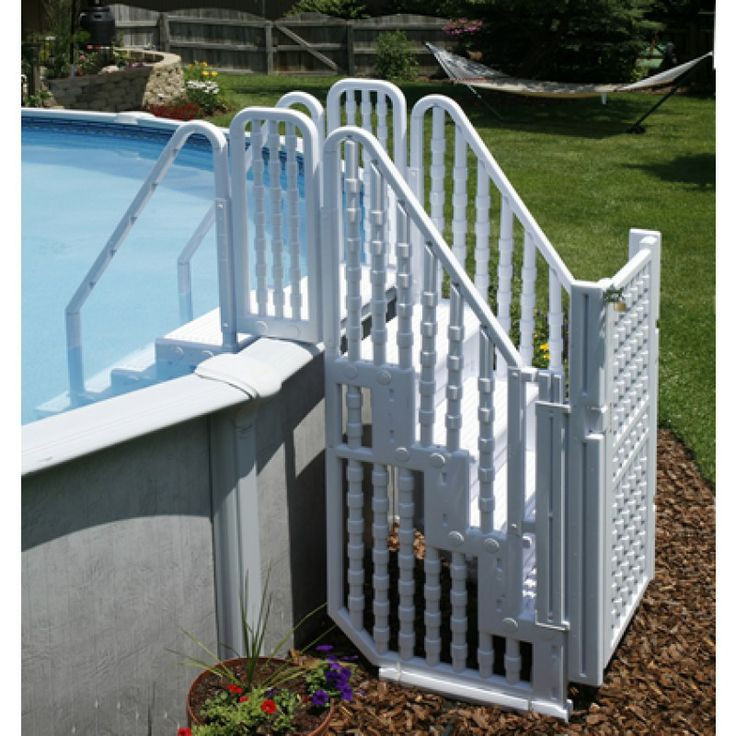 Steps For Above Ground Pool
 Choosing a Ladder or Steps for an Ground Pool