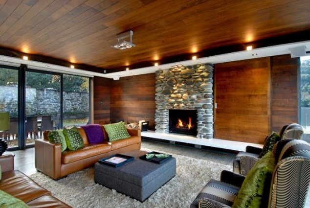 Stone Accent Wall Living Room
 14 Examples Sensational Stone And Tile Accent Walls In
