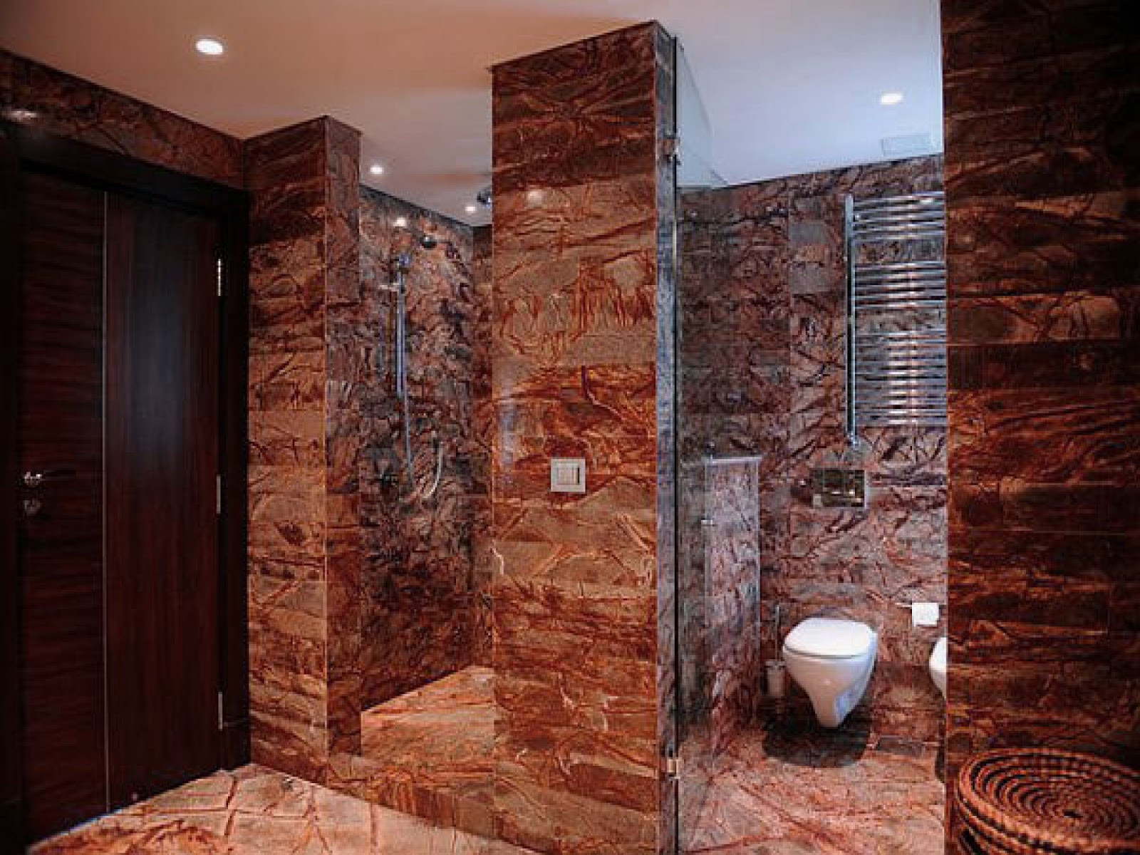 Stone Bathroom Showers
 Foundation Dezin & Decor Elegant Bathroom Design