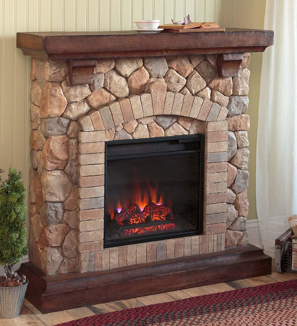 Stone Electric Fireplaces
 Fireplace Designs
