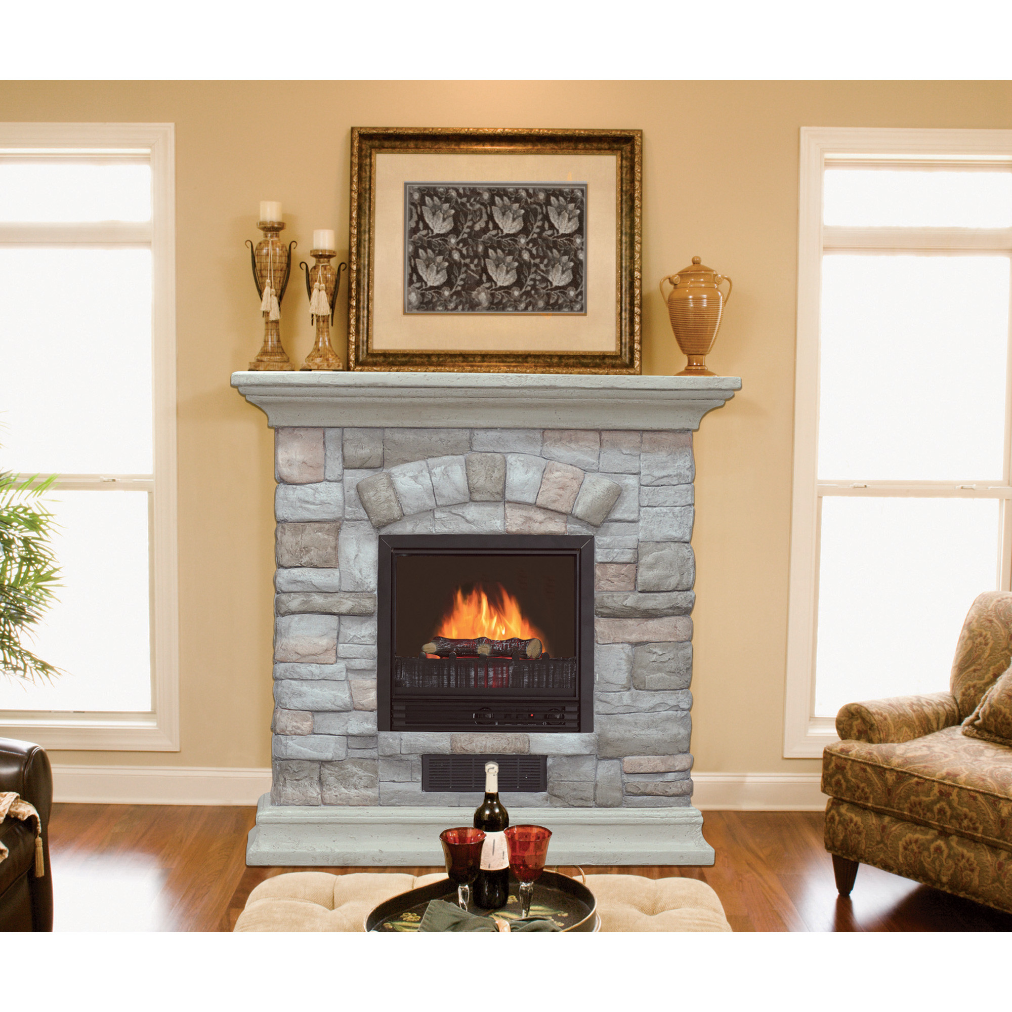 Stone Electric Fireplaces
 Stone electric fireplace these choices at your