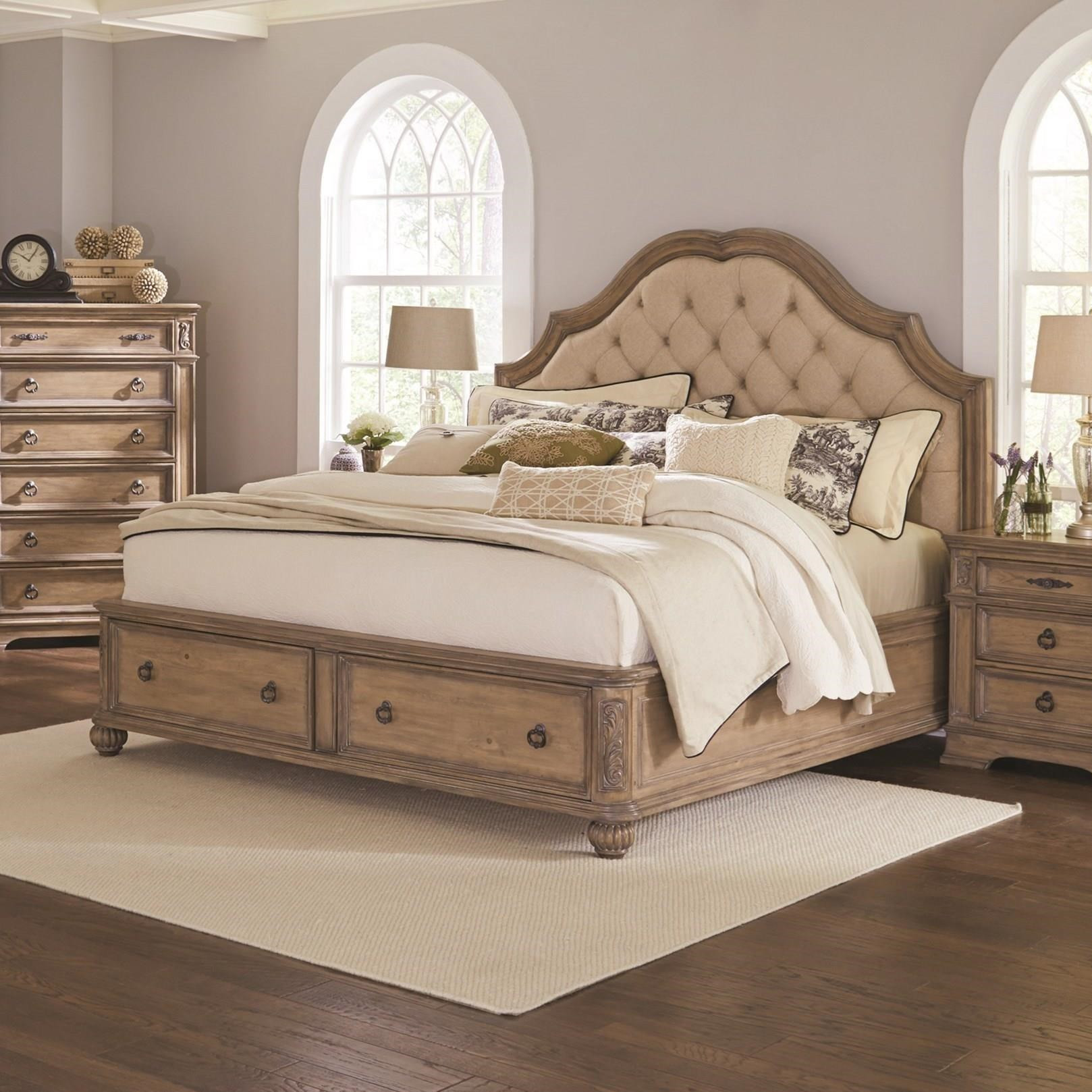 Storage Bedroom Furniture
 Coaster Ilana Queen Storage Bed with Upholstered Headboard