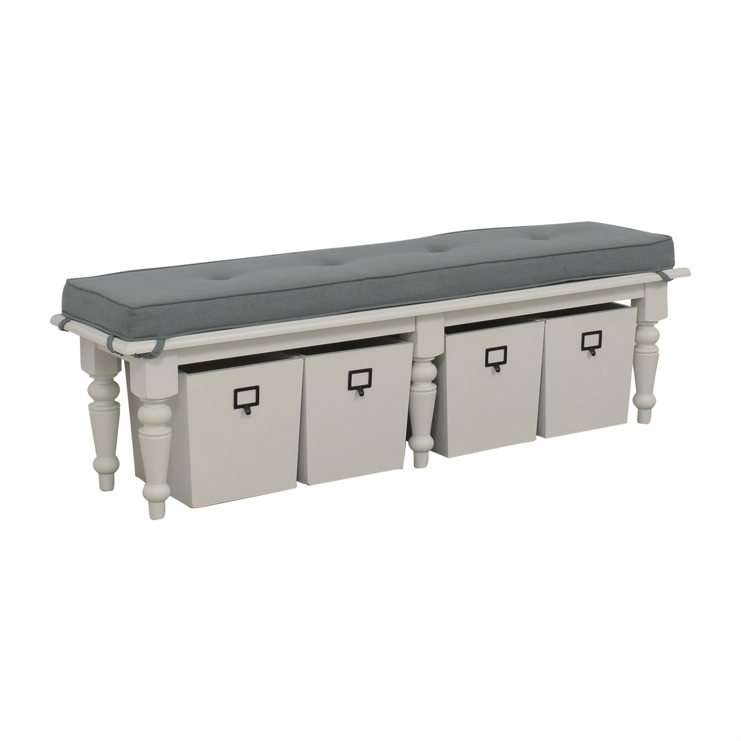 Storage Bench Home Goods
 OFF HomeGoods Home Goods Grey Upholstered and White