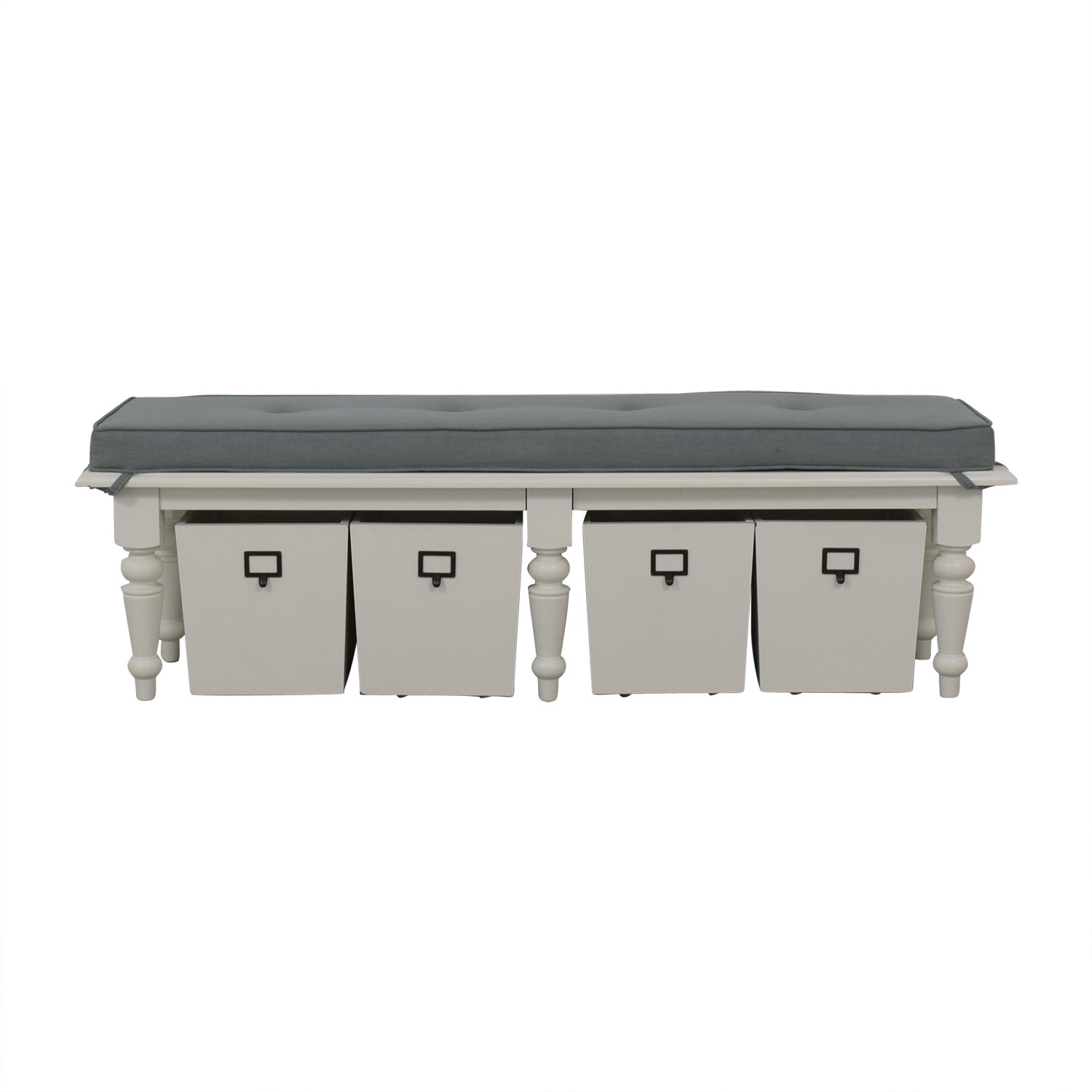 Storage Bench Home Goods
 OFF HomeGoods Home Goods Grey Upholstered and White
