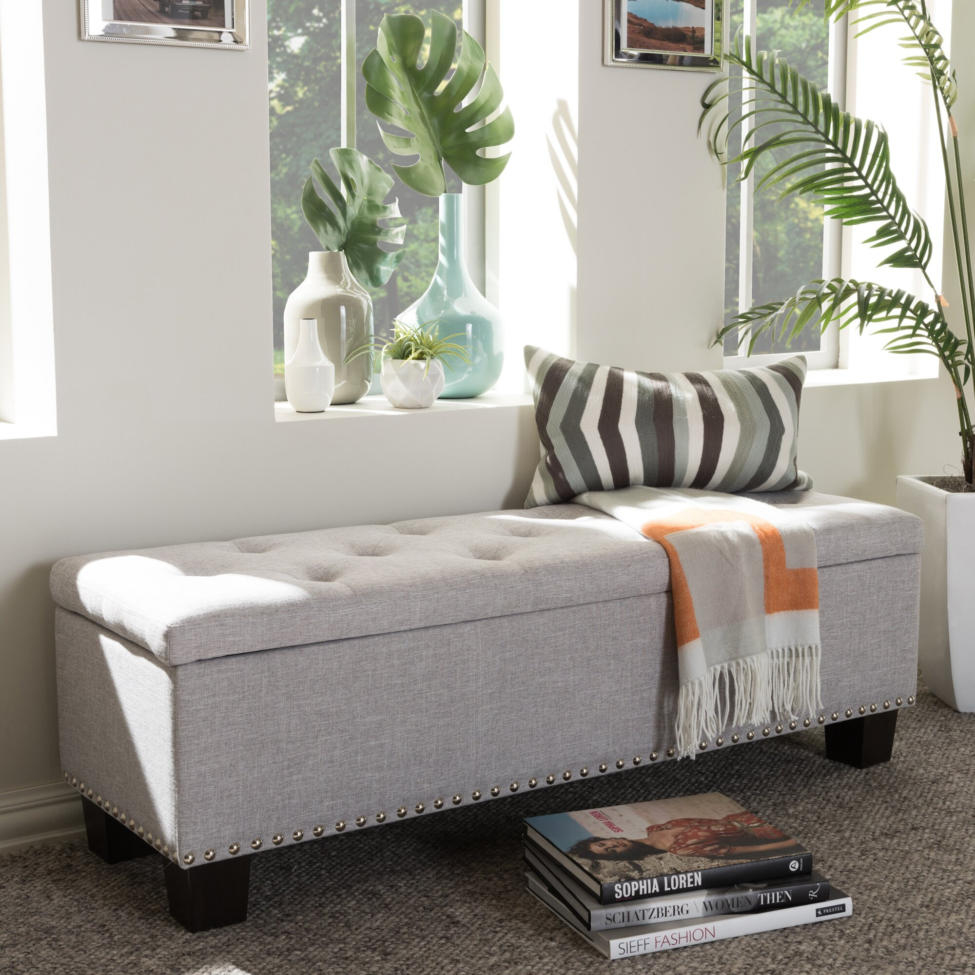 Storage Benches For Bedroom
 Wholesale Interiors Baxton Studio Giulia Upholstered