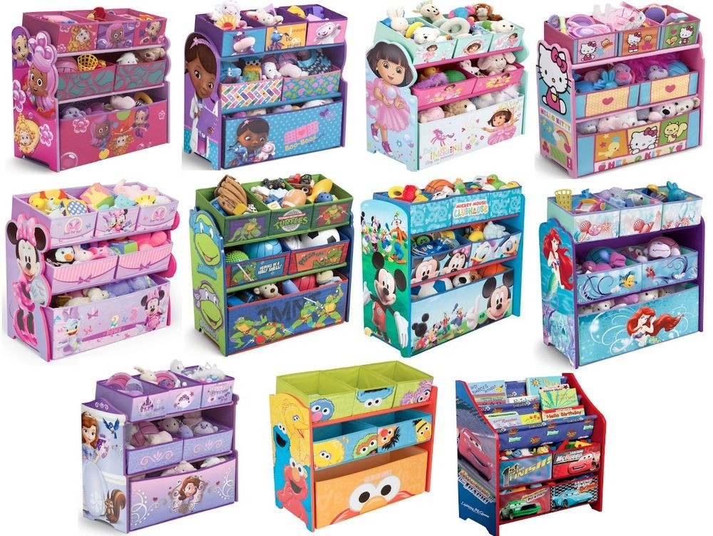 Storage Bin For Kids
 KIDS GIRLS BOYS DISNEY MULTI BIN TOY ORGANIZER BOXES
