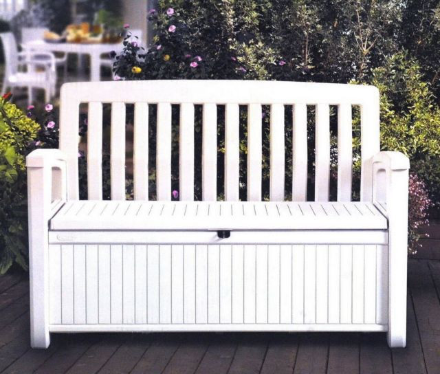Storage Box Bench Seat
 Modern Outdoor Furniture Best Swimming Pool Garden Patio