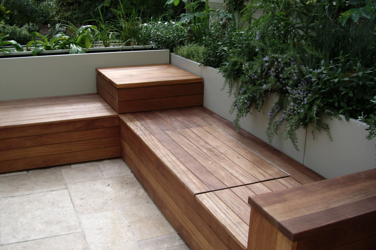 Storage Patio Benches
 Deck bench with storage karolciblog