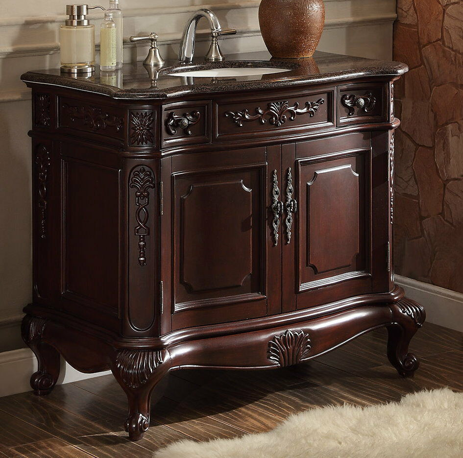 Stores That Sell Bathroom Vanities
 36” All wood construction Traditional Stockton Bathroom