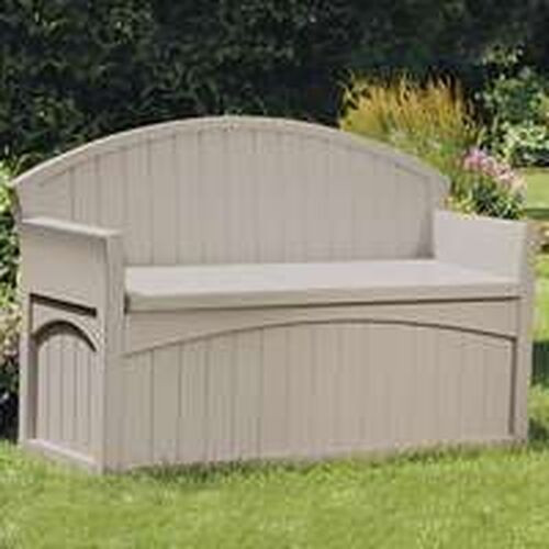 Suncast Outdoor Storage Bench
 NEW SUNCAST PB6700 50 GALLON LARGE PATIO STORAGE BENCH