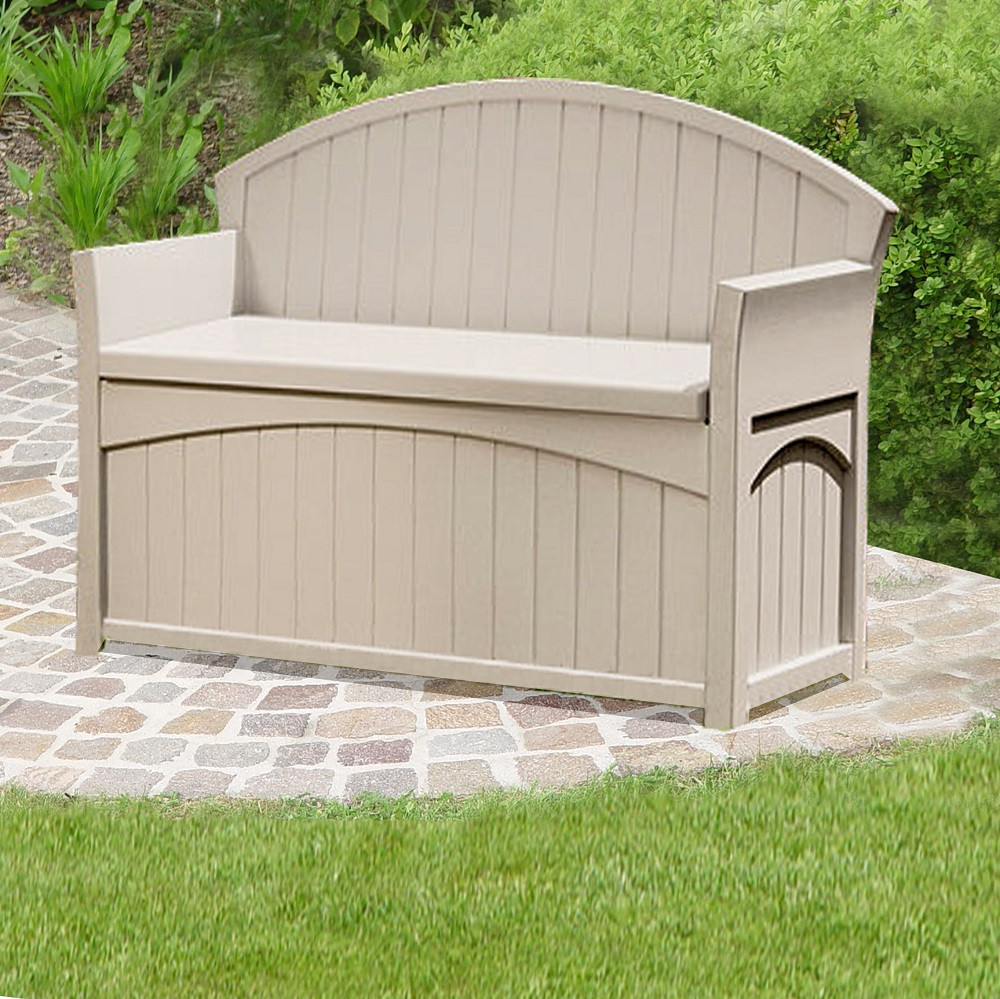 Suncast Outdoor Storage Bench
 Patio Storage Bench by Suncast Berkshire Garden Buildings