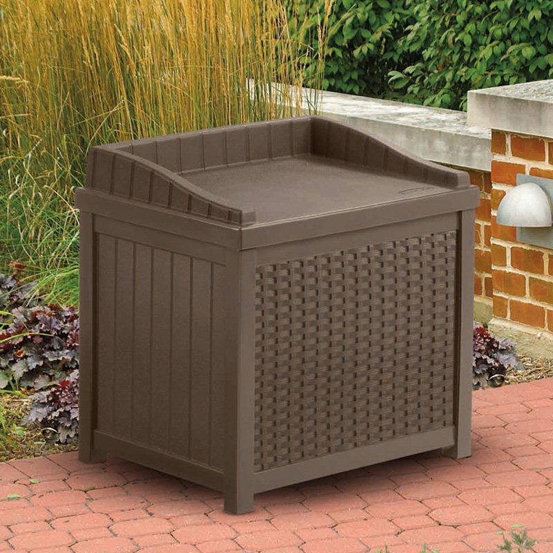 Suncast Outdoor Storage Bench
 Suncast Resin 22 Gallon Outdoor Storage Bench Seat Mocha