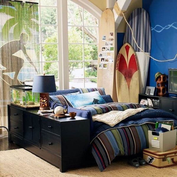 Surf Bedroom Decor
 Surfboard decor ideas – creative and original DIY home