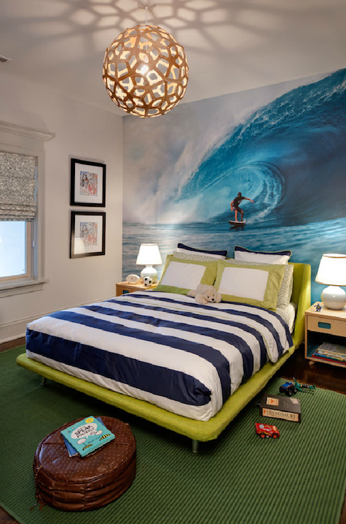 Surf Bedroom Decor
 Surfer Themed Boy s Room Design Ideas