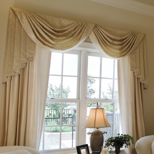 Swag Curtains For Living Room
 decorating with window treatments