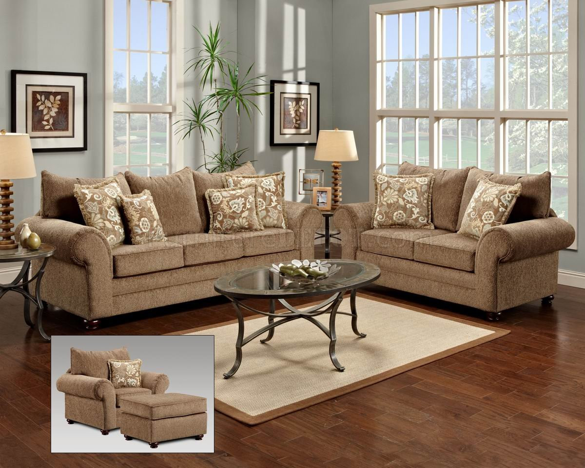 Tan Couch Living Room Ideas
 Beige Fabric Traditional Sofa & Loveseat Set w Options