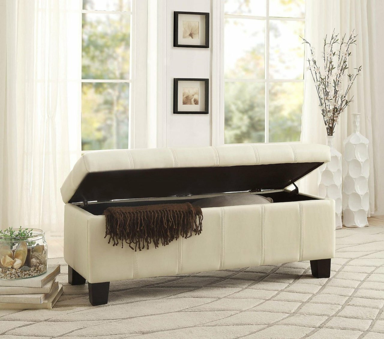 Taupe Storage Bench
 Bailey Taupe Storage Bench CB Furniture