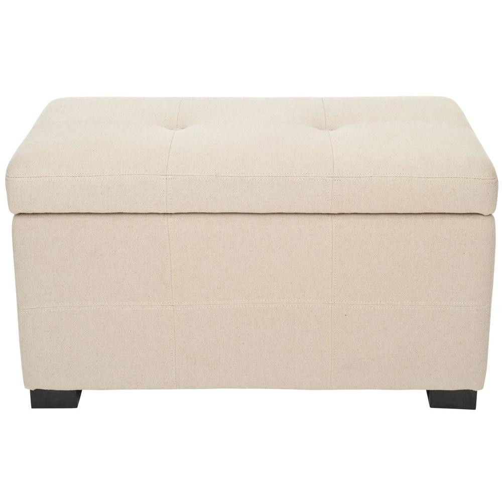 Taupe Storage Bench
 Safavieh Maiden Taupe Storage Bench HUD8230L The Home Depot