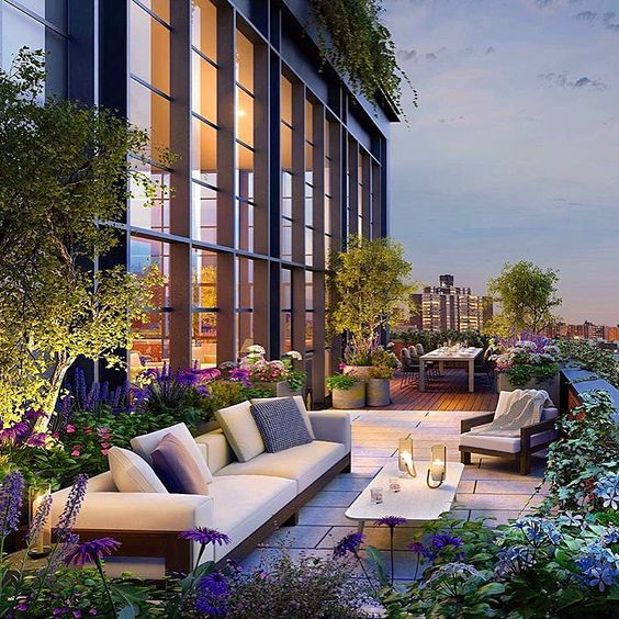 Terrace Landscape Apartment
 6 Design Tips for Enhancing Penthouse Look Happho