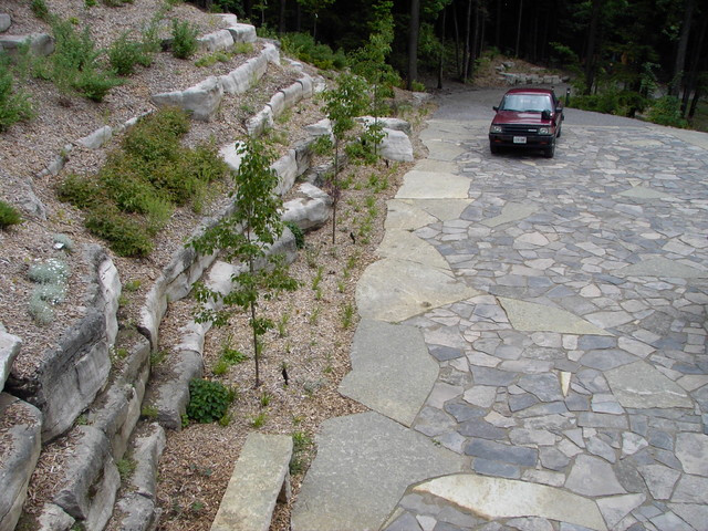 Terrace Landscape Driveway
 Natural Stone Driveway and Hillside Terraces