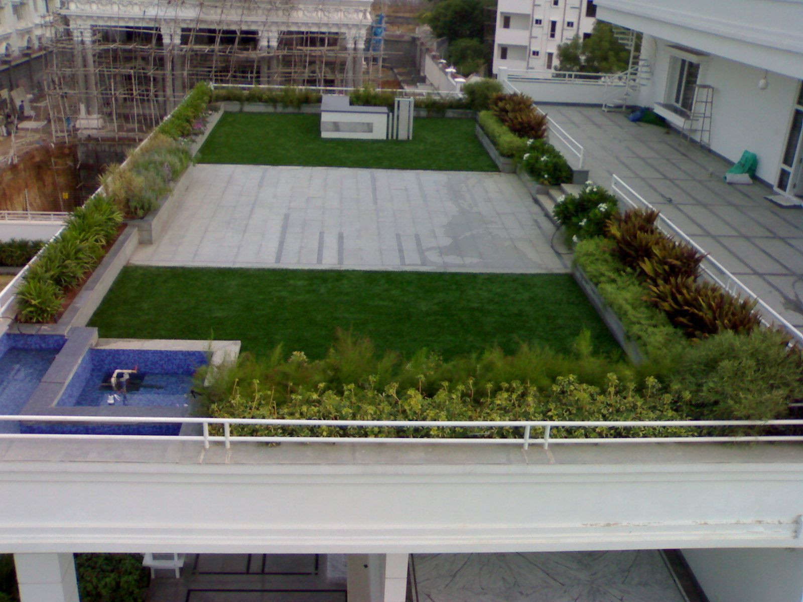 Terrace Landscape India
 Terrace landscaping with FieldTurf artificial grass in