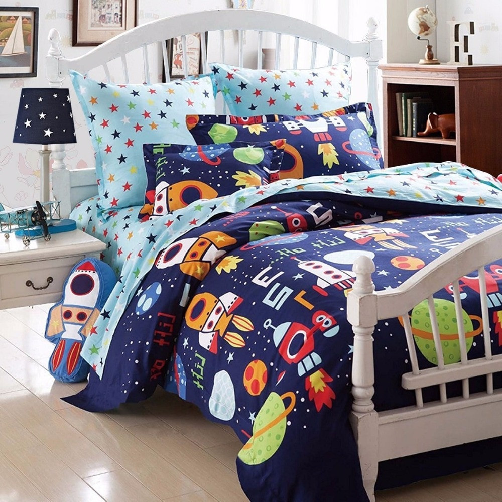 Toddler Bedroom Set For Boys
 Boys Bedding Sets Space Adventure Bedding Set Cotton