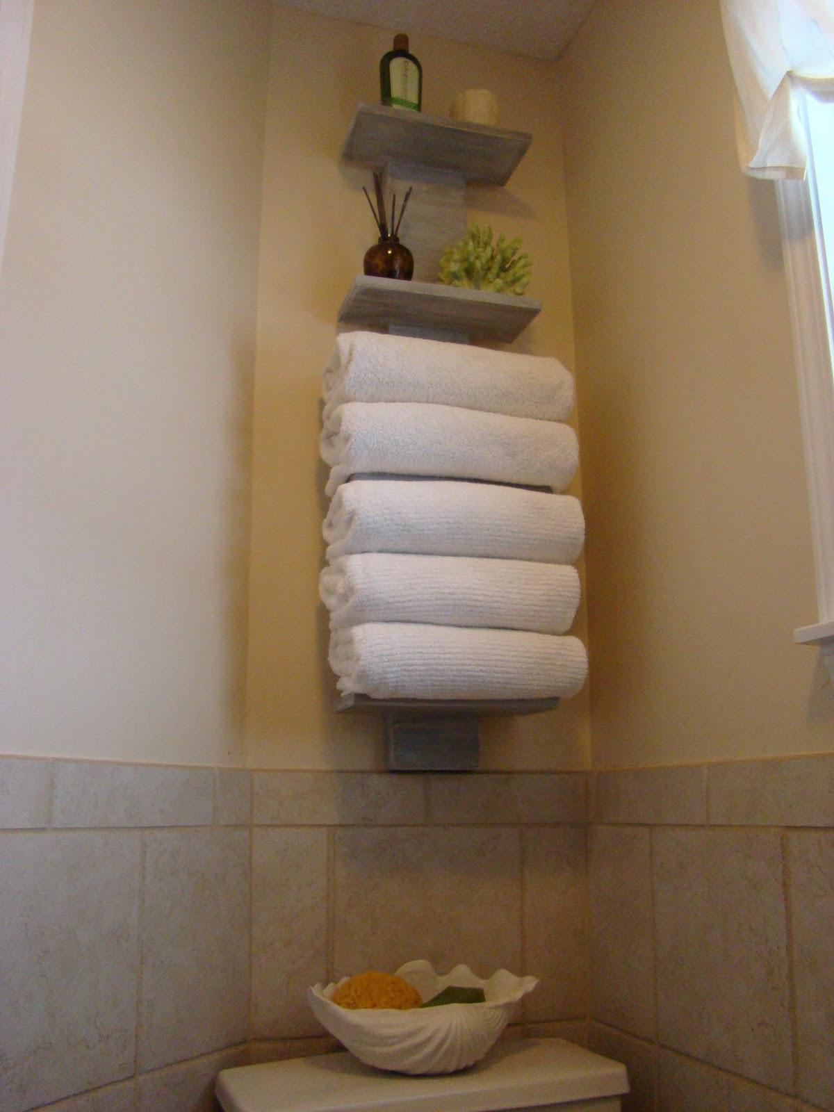 Towel Storage For Bathroom
 My bath FINALLY s some towel storage