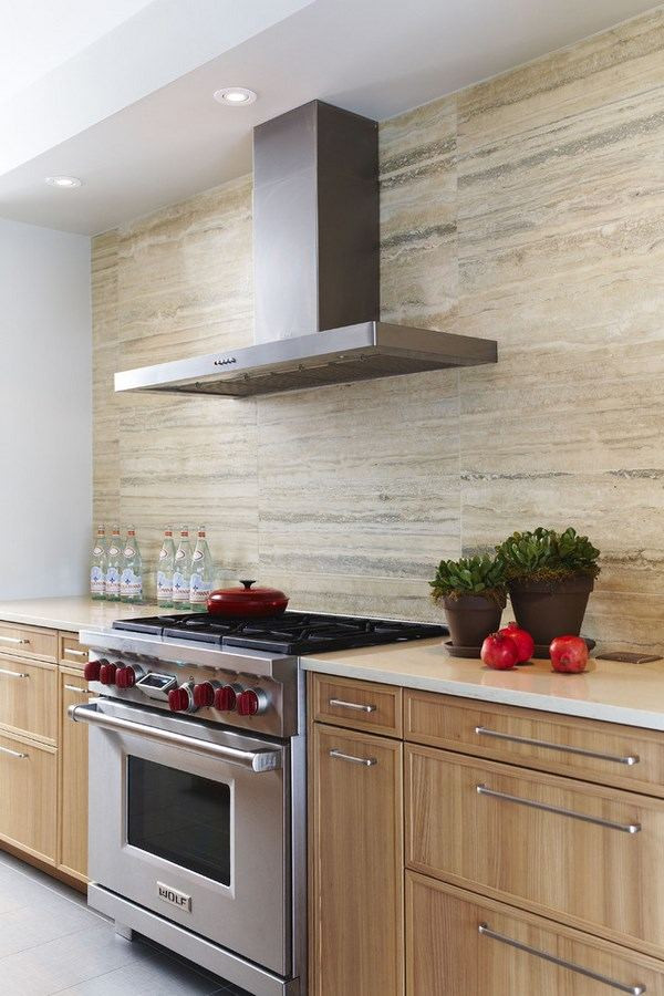 Travertine Kitchen Tiles
 Travertine tile backsplash ideas in exclusive kitchen designs